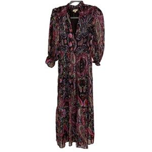 Elan maxi dress with puff sleeve
